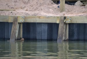 steel bulkhead construction Lake Conroe